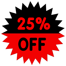 278x278 25 Percent Off Red Clip Art Download