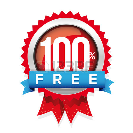 450x450 Hundred Percent Free Badge. Free Ribbon Royalty Free Cliparts