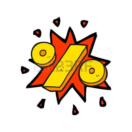 450x450 Freehand Drawn Cartoon Percentage Symbol Royalty Free Cliparts