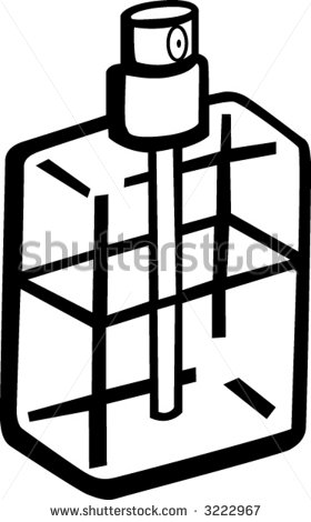 280x470 Perfume Clipart Black And White