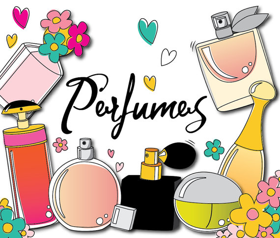 570x484 50% Off Sale, Perfume Clipart, Doodle Clipart, Valentine Clipart