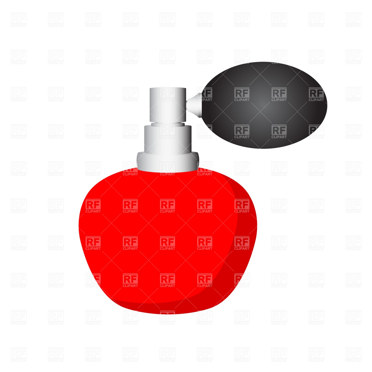1200x1200 Red Perfume Bottle Free Vector Clip Art Image