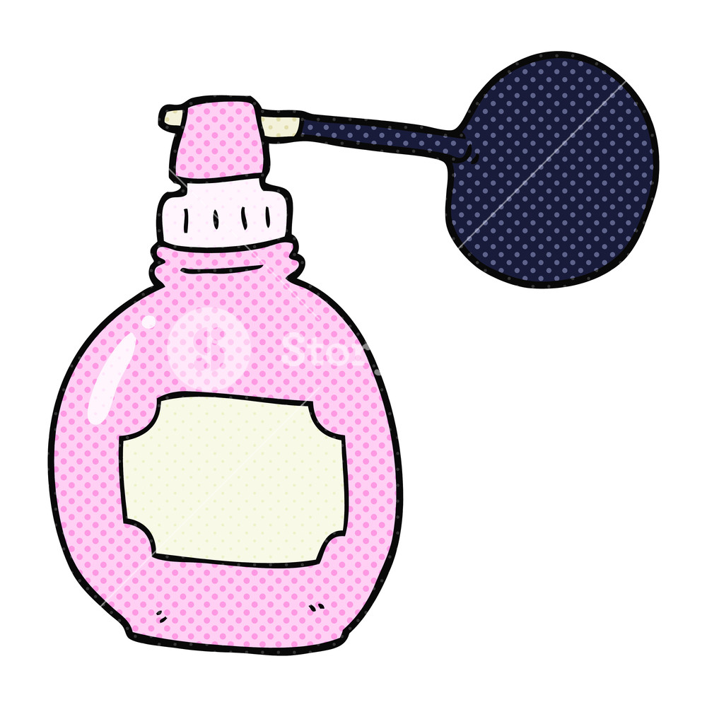 1000x1000 Freehand Drawn Cartoon Perfume Bottle Royalty Free Stock Image