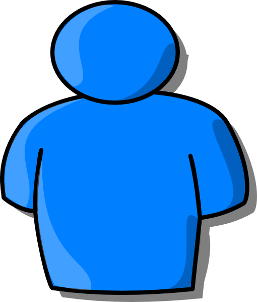 510x598 Blue Person Clip Art