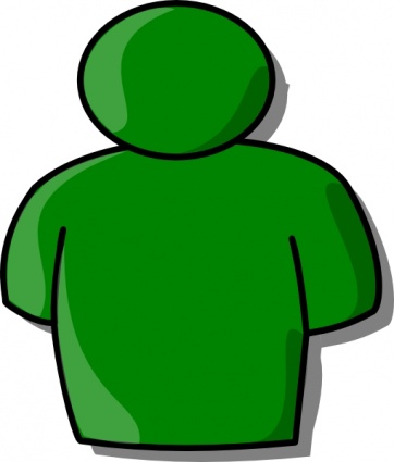 362x425 People Clipart Green