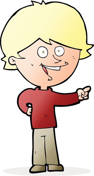 304x566 Cartoon Boy Laughing And Pointing Stock Vectors