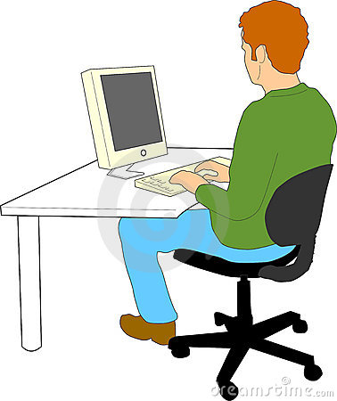 378x450 Computer Clipart Person