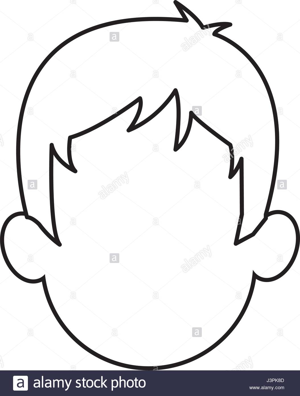 1054x1390 Outline Head Man Character Person Stock Vector Art Amp Illustration