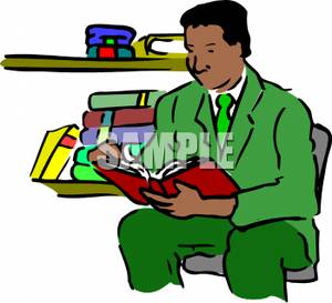 300x273 Man Sitting And Reading A Book Clipart Image