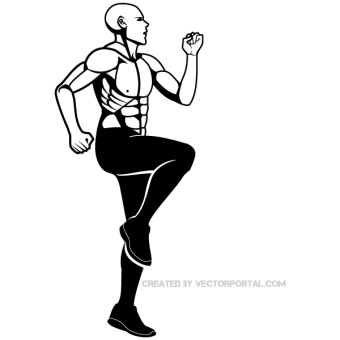 Person Running Clipart
