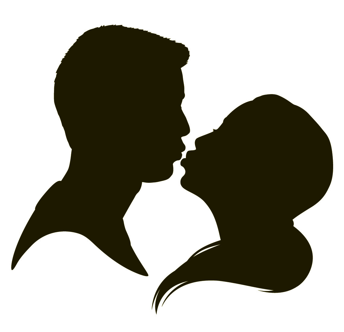 1140x1099 Profile Clipart Couple Silhouette