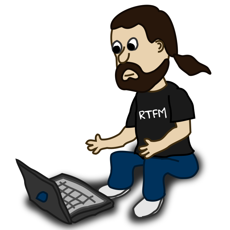 800x800 Person At Computer Cartoon