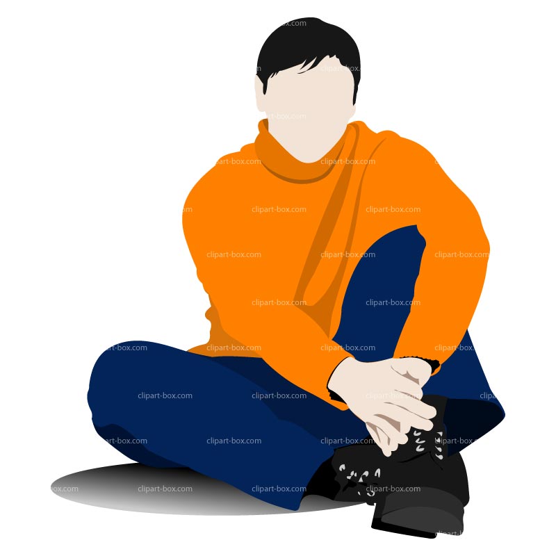 800x800 Sitting Clipart