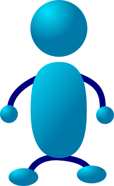 366x599 Sitting Stick Man Clip Art