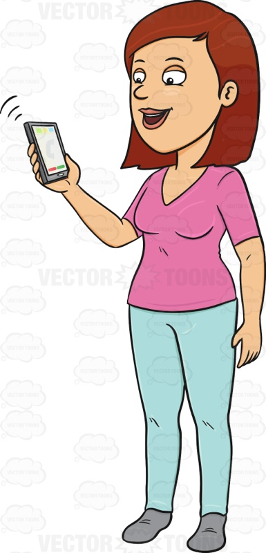 385x800 Speaking On The Phone Clipart