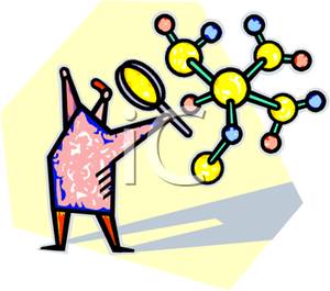300x265 Art Image A Person Studying A Compound Molecule