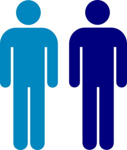255x300 Blue Person Symbol Clip Art