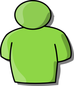 255x299 Green Person Clip Art
