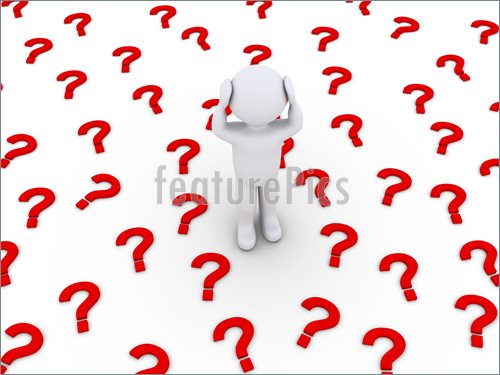 500x375 Problem Concept Person Is Stressed By Many Question Mark Symbols