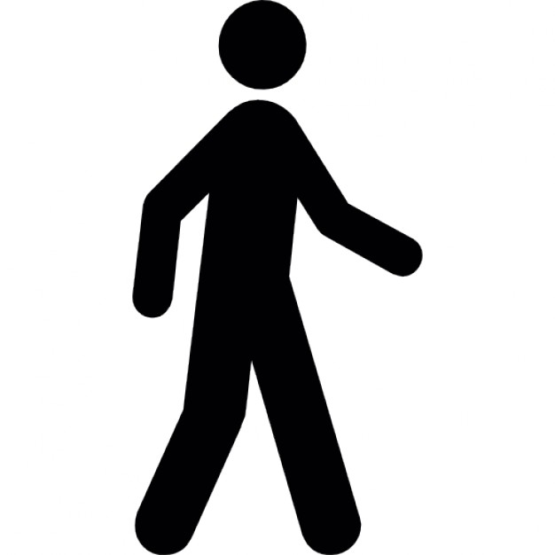 626x626 Silhouette Of A Man Walking Icons Free Download