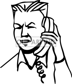 250x293 People Talking On The Phone Clipart