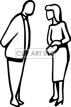 250x375 Woman Talking Clipart