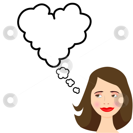 450x450 Person Thinking With Thought Bubble Clipart