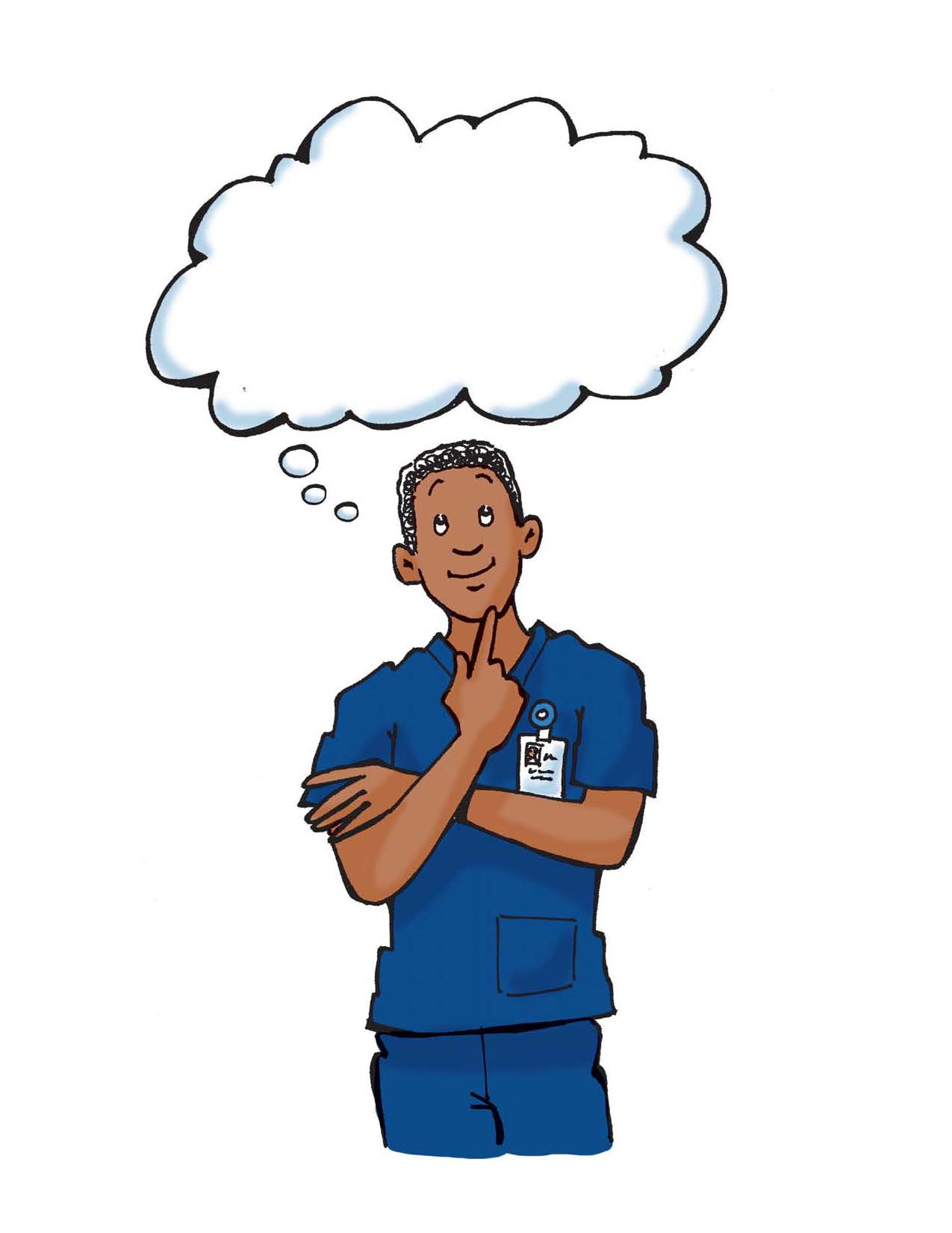1275x1650 Person Thinking Person With Thought Bubble Clipart