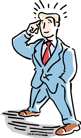 284x480 Man Thinking Royalty Free Vector Clip Art Illustration Cart1567