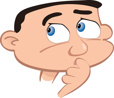 446x385 Man Clipart Thinking