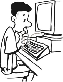 269x350 Person On Computer Clipart 101 Clip Art