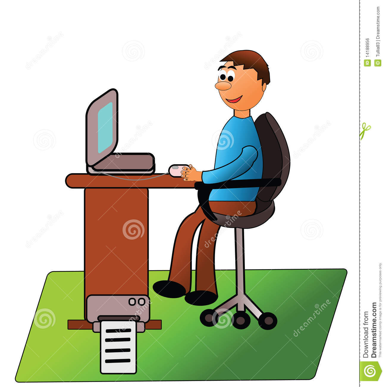 Person Using Computer Clipart | Free download on ClipArtMag