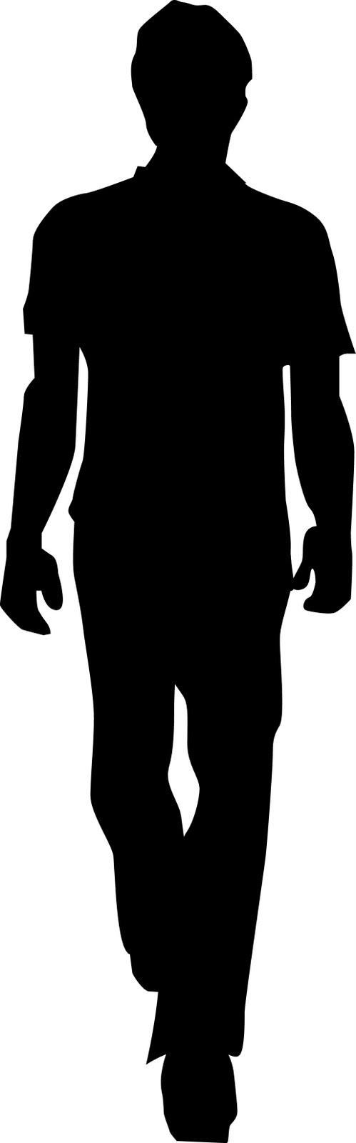 499x1600 Person Walking Clipart