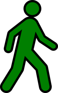 186x299 Walking Man Yellow Clip Art