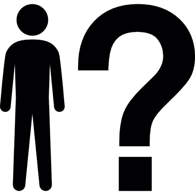 626x626 Man Standing Beside A Question Mark Icons Free Download