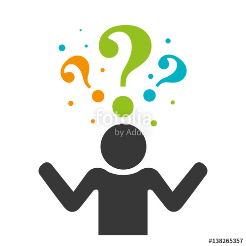 500x500 Person Silhouette With Question Mark Vector Illustration Design