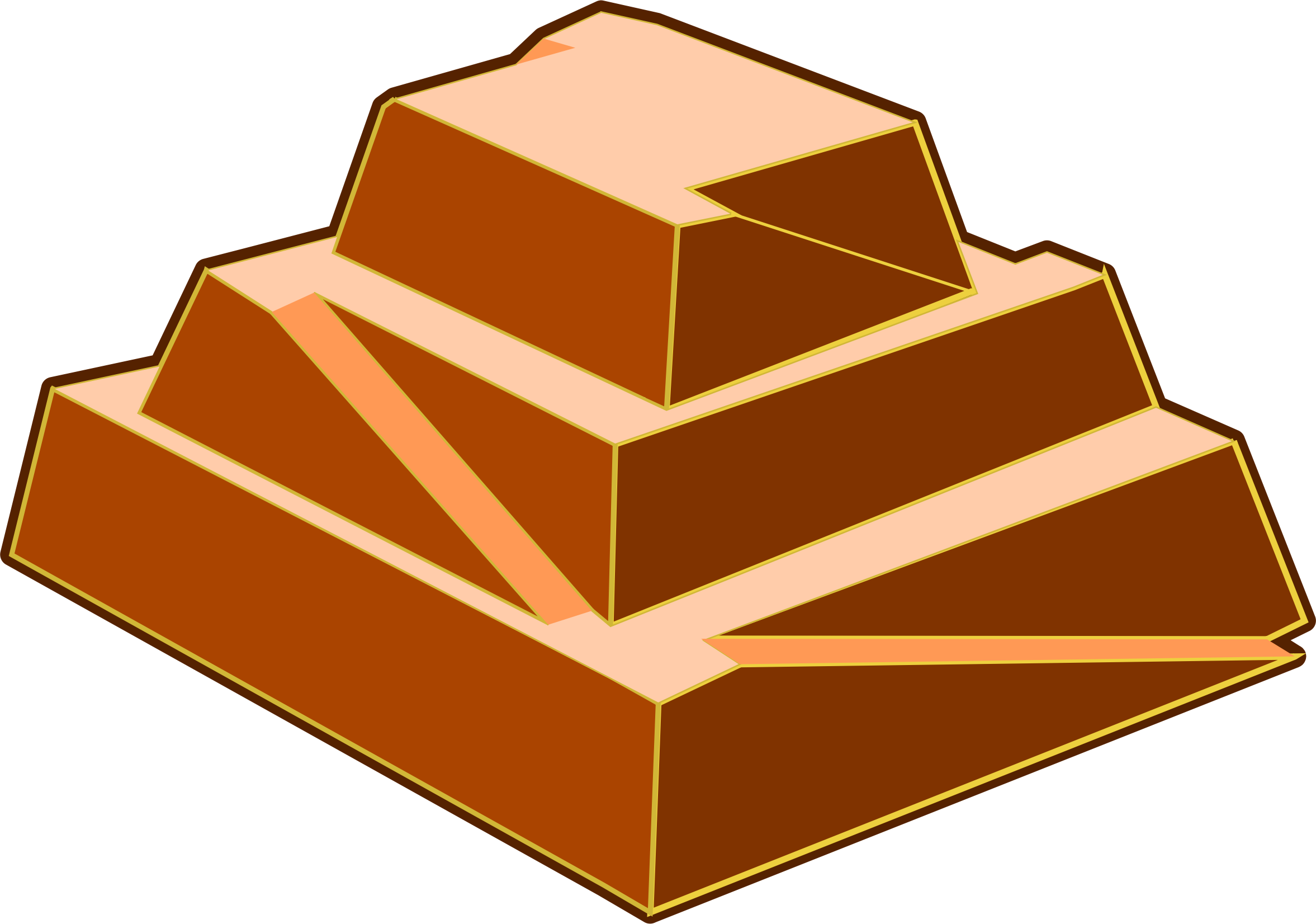 2354x1652 Pyramid Clipart Brick