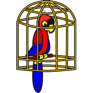 300x300 Cage Clipart Pet Bird