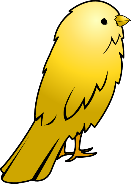 441x615 Free Clip Art Animals Pets Yellow Bird