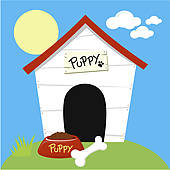 170x170 Dog House Clip Art