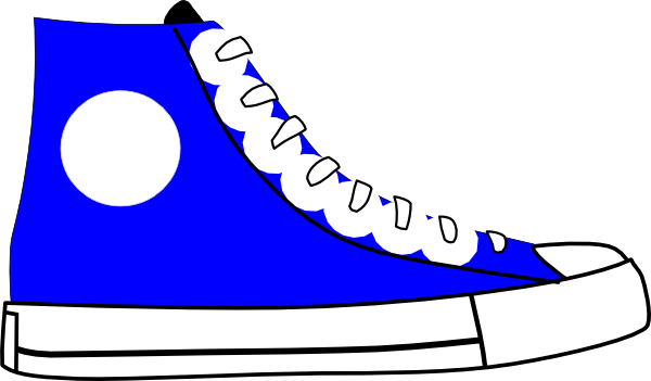 600x351 Blue Shoe Clip Art