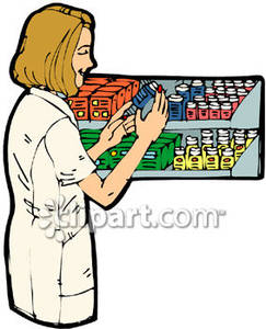 243x300 Pharmacist Filling A Prescription In A Drug Store