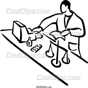 300x299 Pharmacist Vector Clip Art