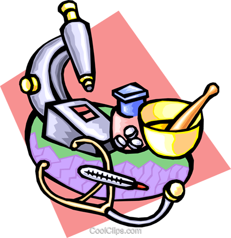 465x480 Pharmacy Equipment Royalty Free Vector Clip Art Illustration