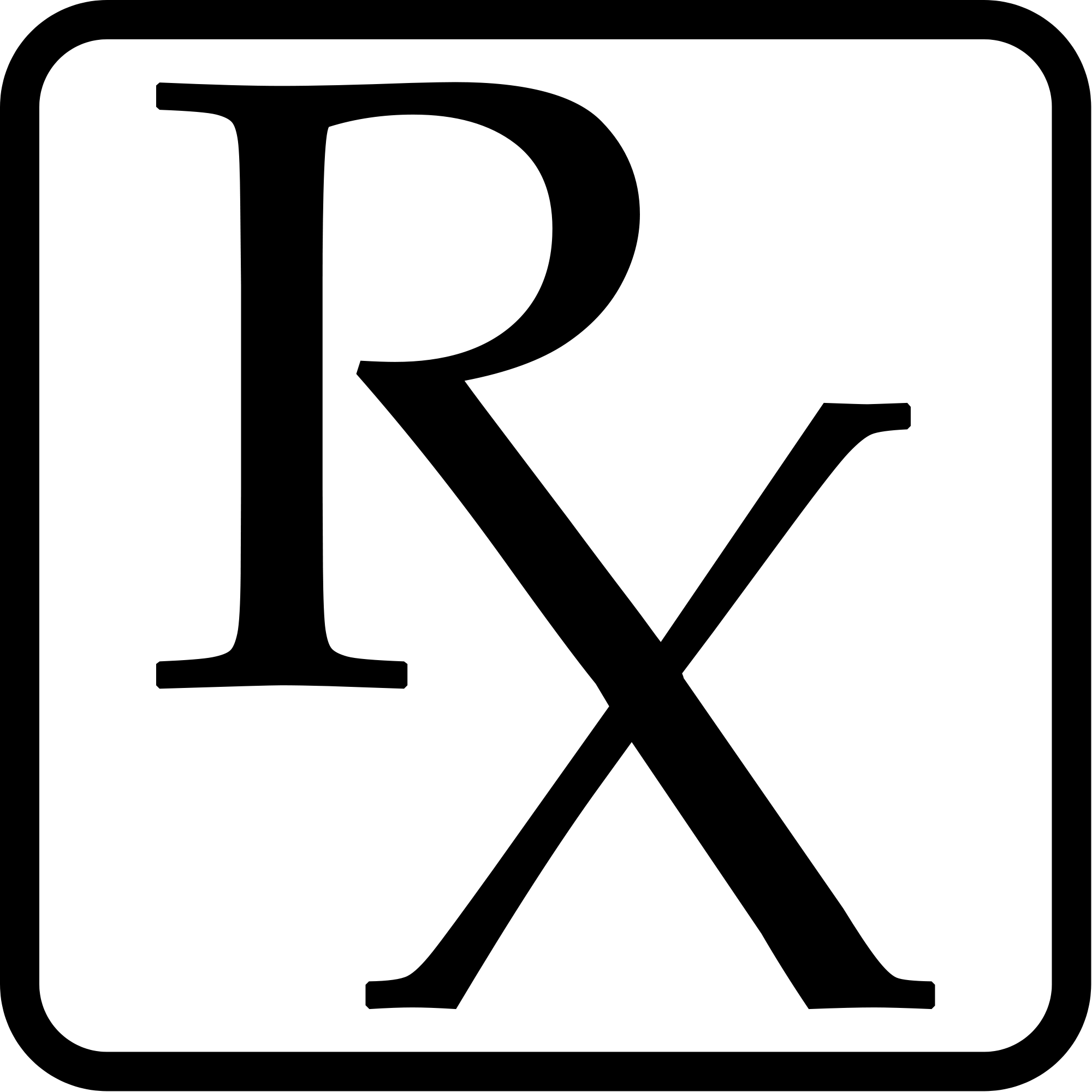 2000x2000 Medicine Clipart Symbol Rx