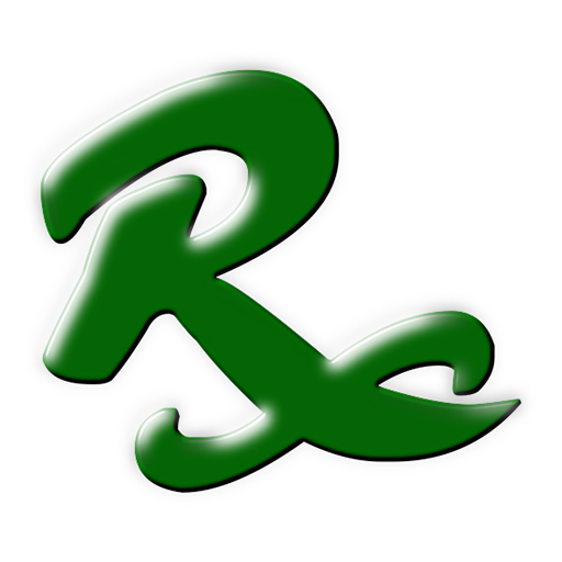 512x512 Rx Green Pharmacy Symbol Clipart Image