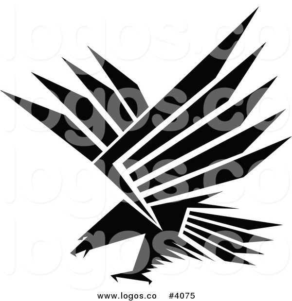 600x620 Black Eagle Clipart Logo