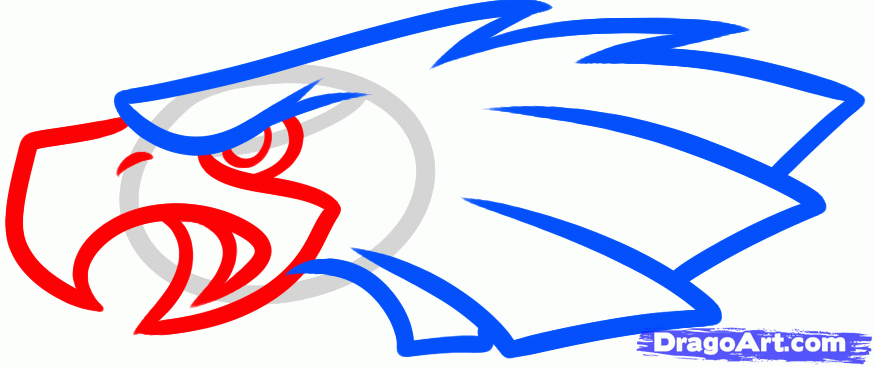 874x367 Drawn Eagle Philadelphia Eagles