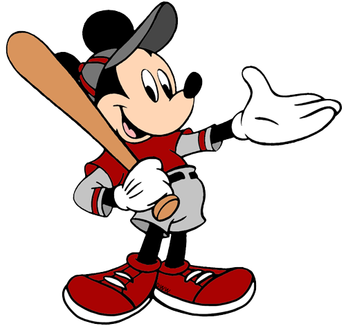 500x471 Mickey Mouse Clipart Baseball