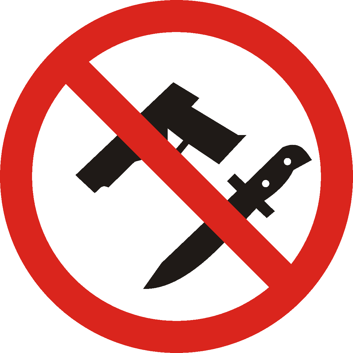 1179x1179 Weapon Clipart Allowed Sign